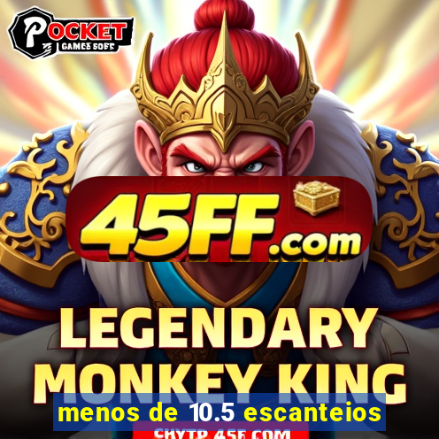 menos de 10.5 escanteios